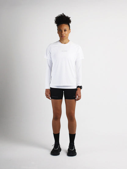 Slow Movement Womens White Active Tshirt