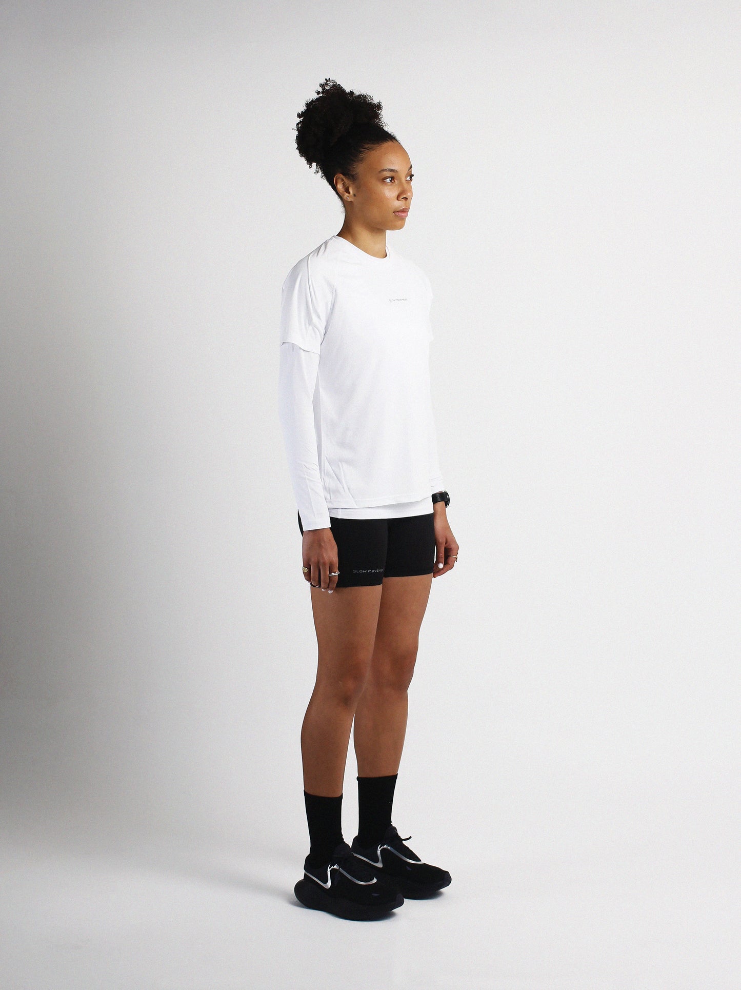 Slow Movement Womens White Active Tshirt