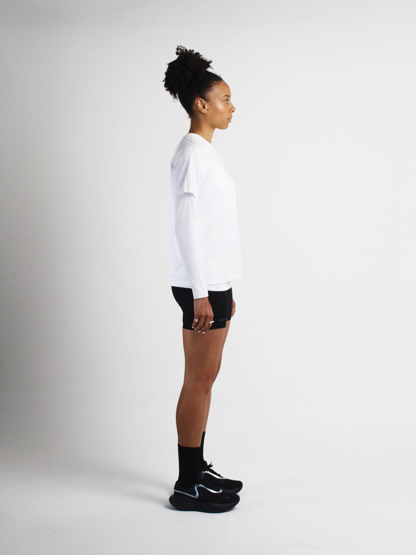 Slow Movement Womens White Active Tshirt