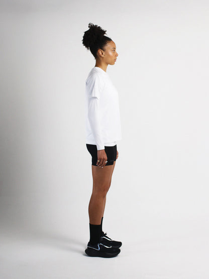 Slow Movement Womens White Active Tshirt