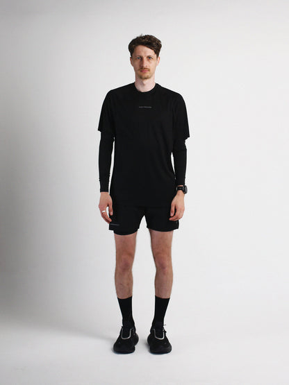 Slow Movement Mens Black Active Tshirt