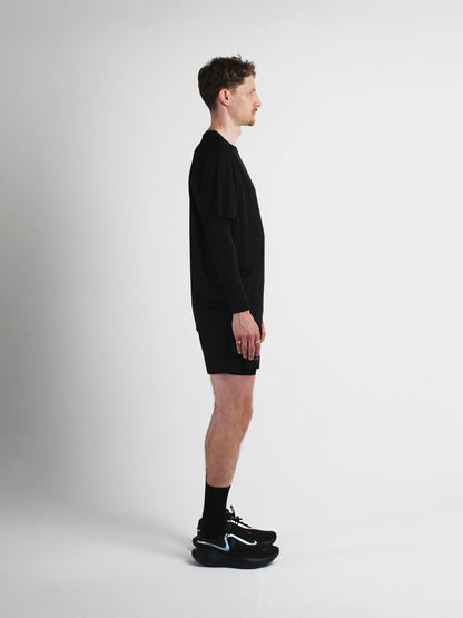 Slow Movement Mens Black Active Tshirt