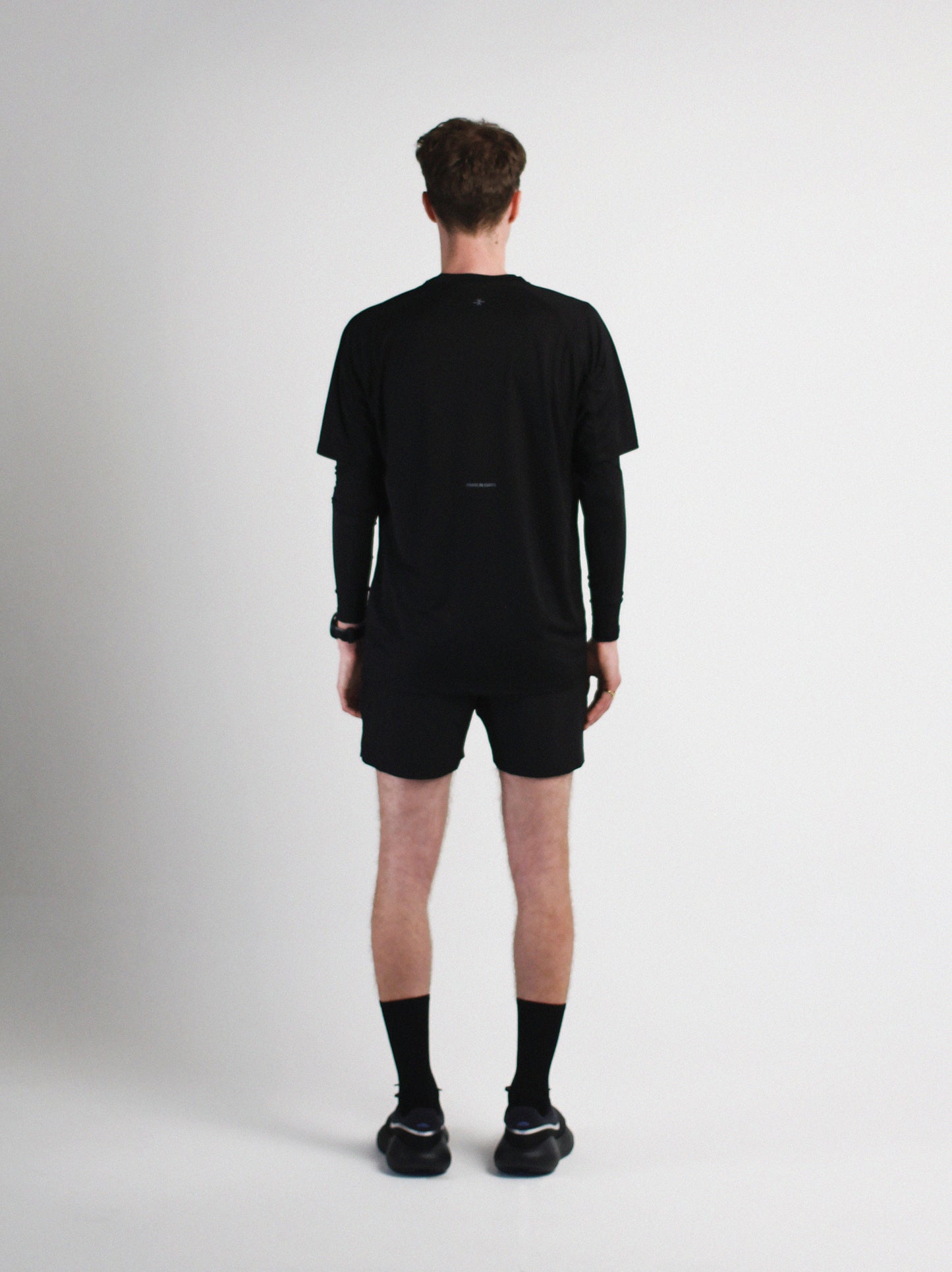 Slow Movement Mens Black Active Tshirt