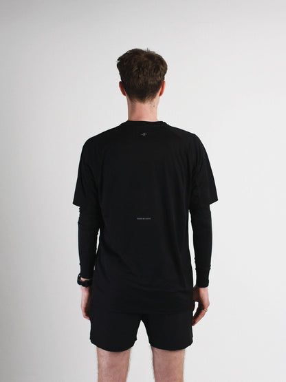 Slow Movement Mens Black Active Tshirt