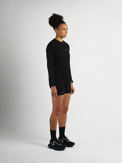 Slow Movement Womens Black Active Tshirt