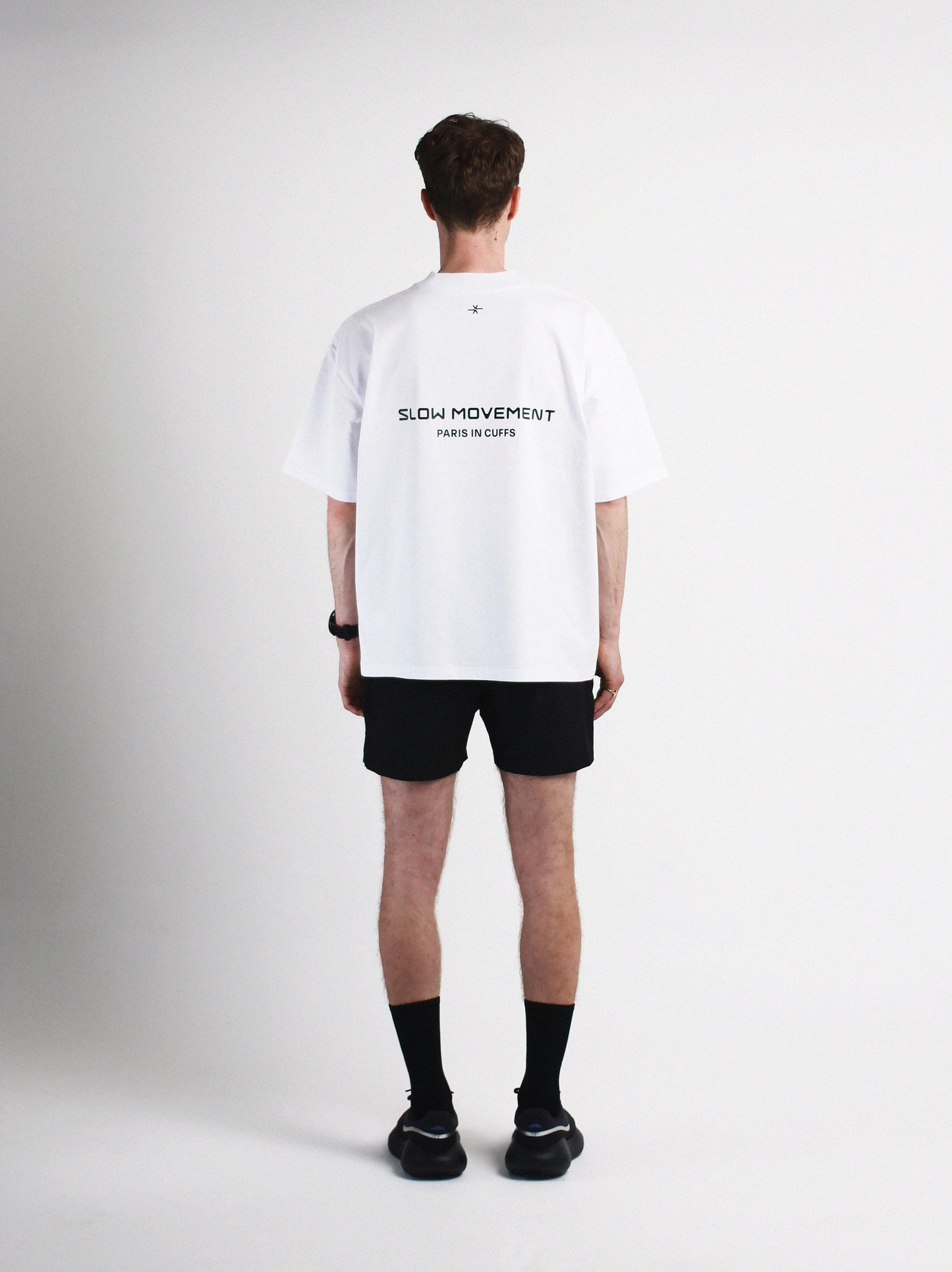 Slow Movement White Cotton Oversized Tshirt