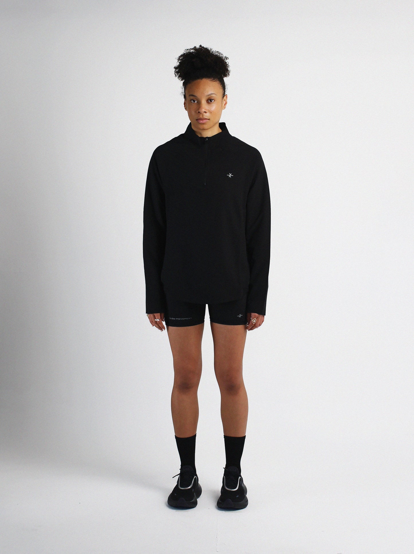 Slow Movement Black 1/4 Zip