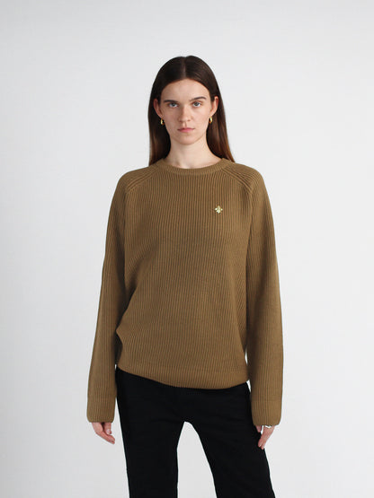 Tan Knitted Sweatshirt