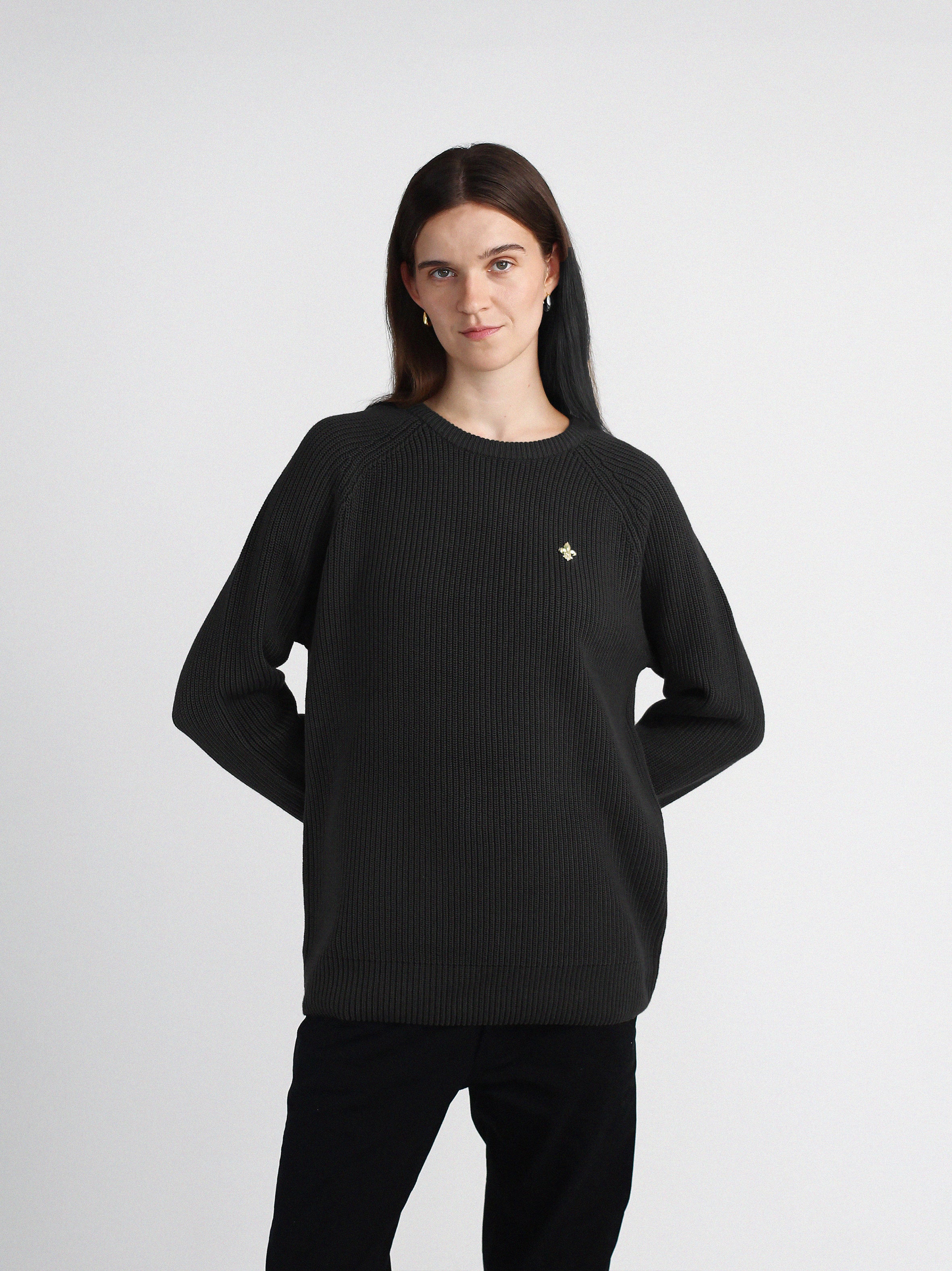 Black Knitted Sweatshirt – PARIS IN CUFFS