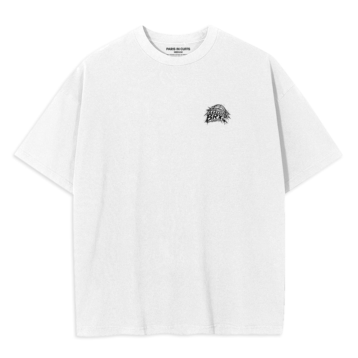 BRX by Nathan Bowen White Oversized Cotton Tshirt