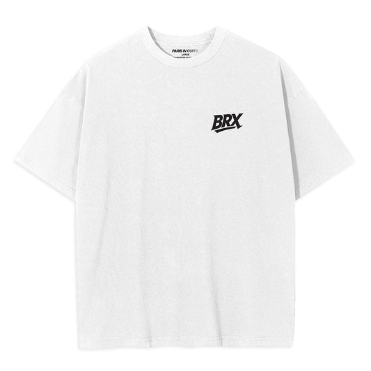 Brixton Run Club White Cotton Tshirt
