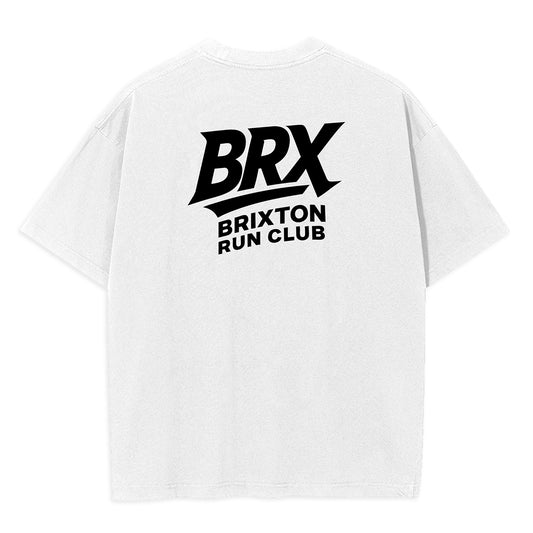 Brixton Run Club White Cotton Tshirt