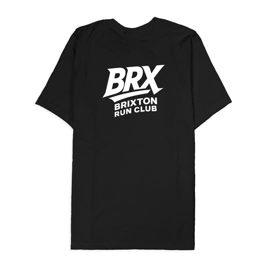 Brixton Run Club Black Regular Fit Active Tshirt