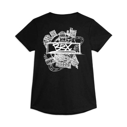 BRX x Nathan Bowen Black Womens Active Tshirt