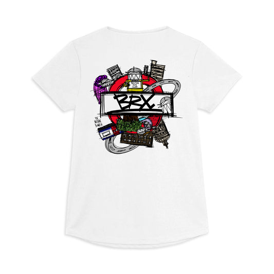 BRX x Nathan Bowen White Womens Active Tshirt (Colour)