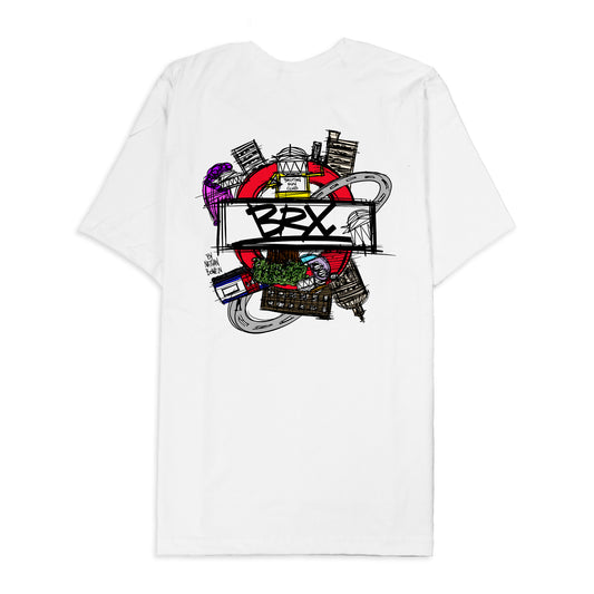 BRX x Nathan Bowen White Mens Active Tshirt (Colour)