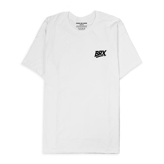 Brixton Run Club White Regular Fit Active Tshirt