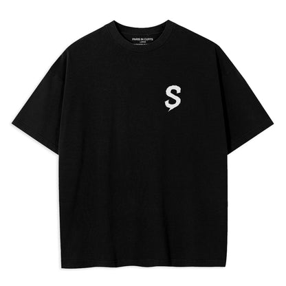 Stockwell Skatepark Black Oversized Cotton Tshirt