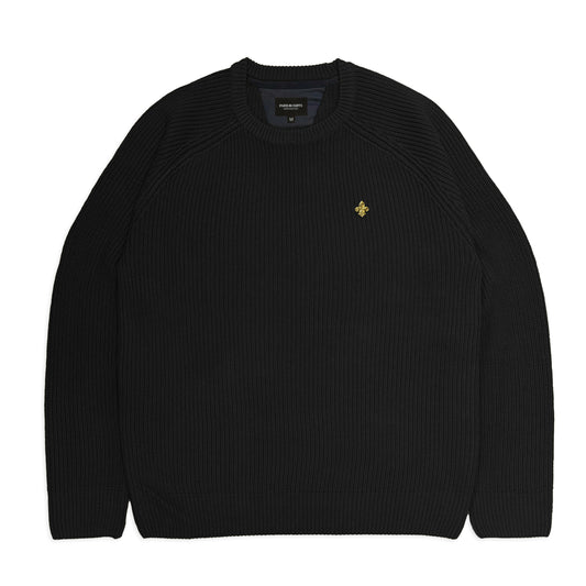 Black Knitted Sweatshirt