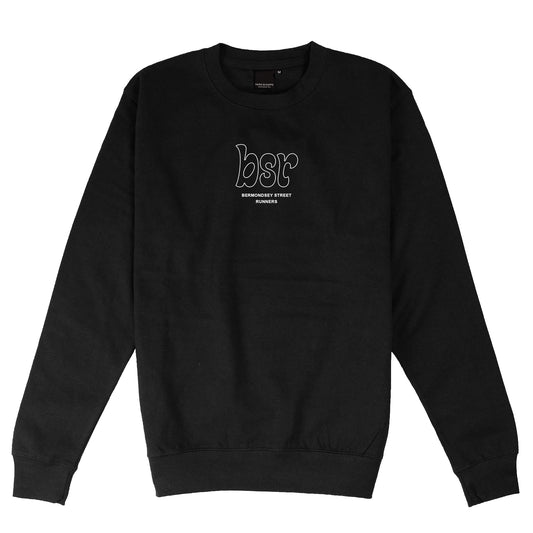 BSR Black Crew Neck Sweatshirt