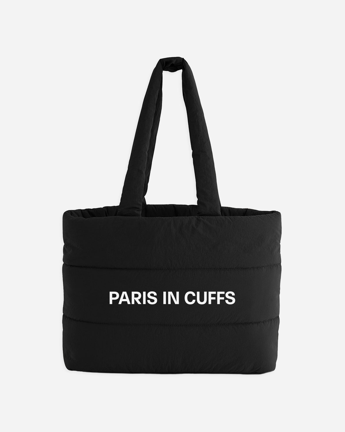 Black Quilted Tote Bag