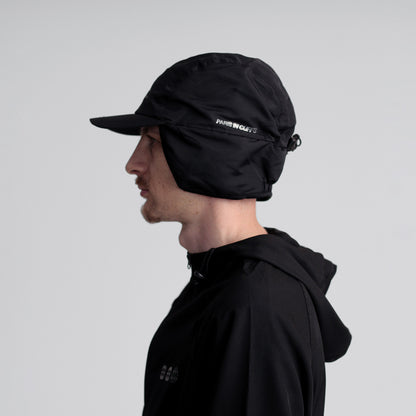 Black Fleece Lined Cap