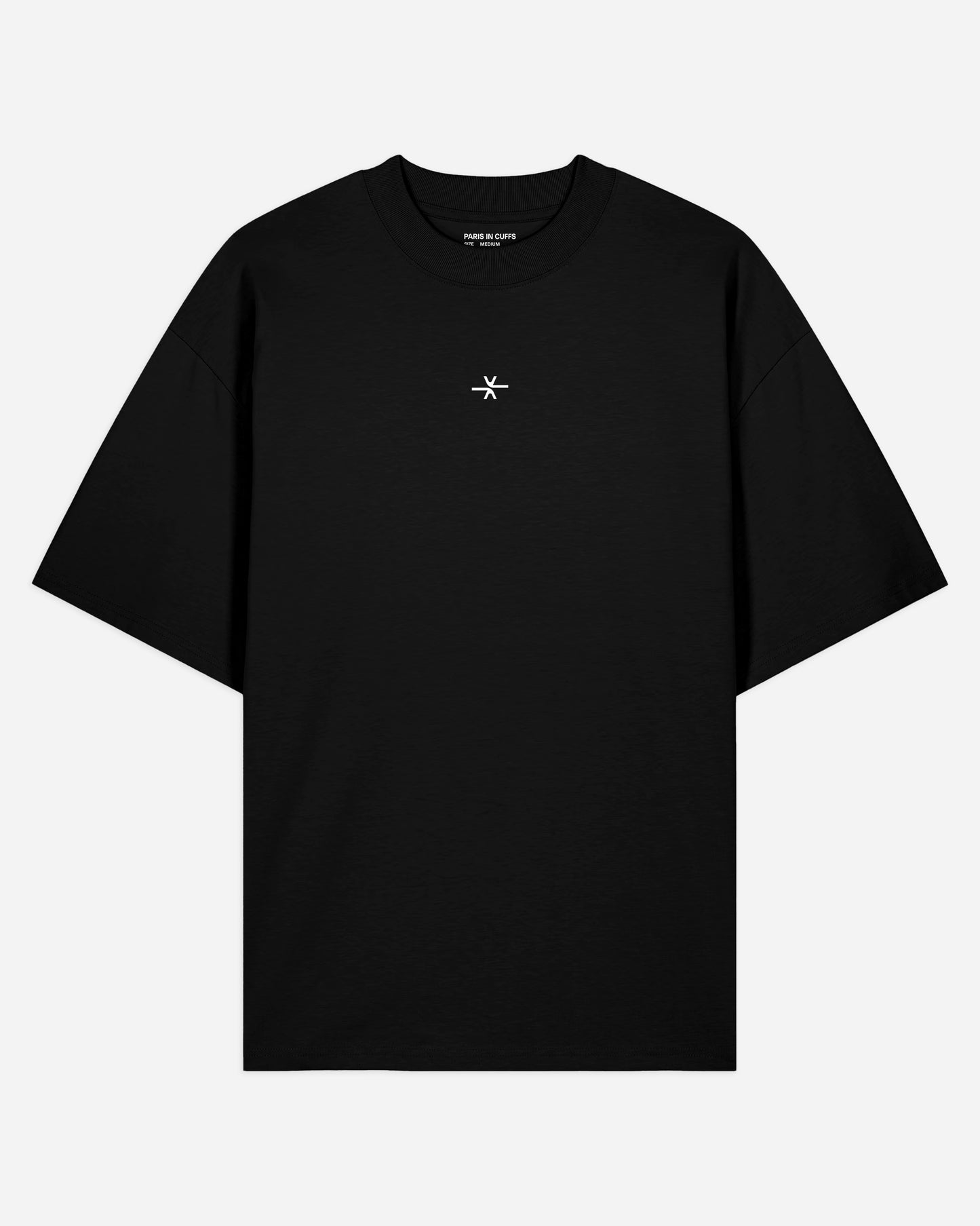 Slow Movement Black Cotton Oversized Tshirt