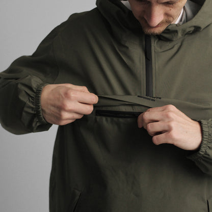 Olive Pull Over Jacket