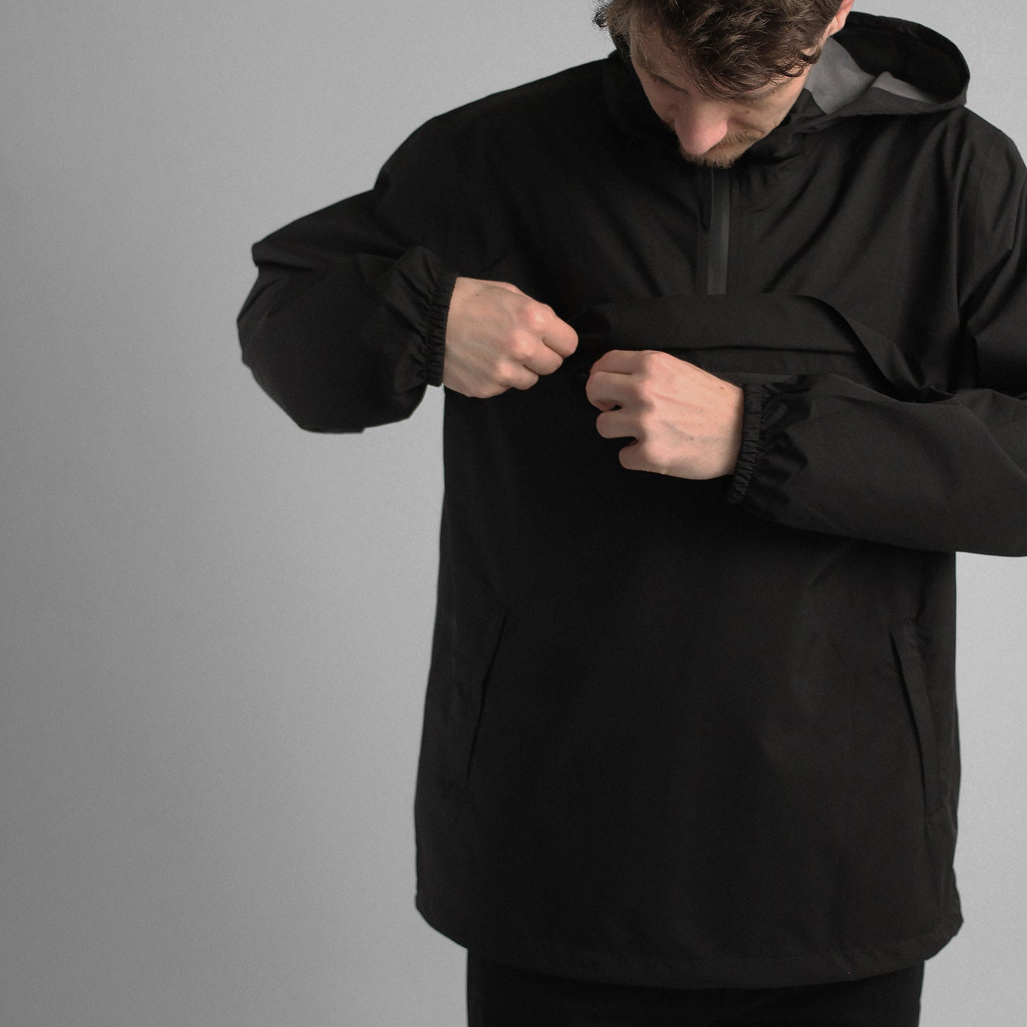 Black Pull Over Jacket