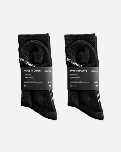 Running Socks Black Twin Pack