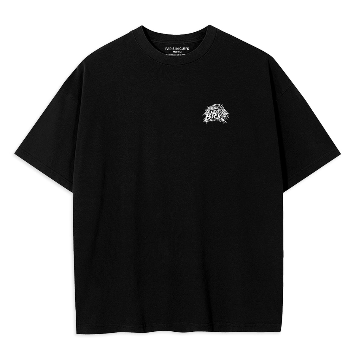 BRX x Nathan Bowen Black Oversized Cotton Tshirt