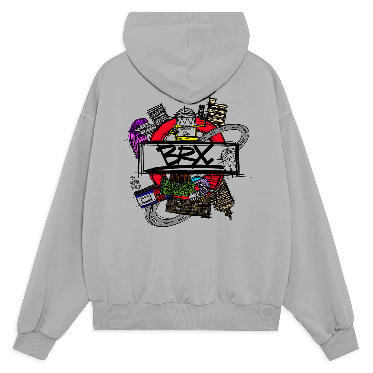 BRX x Nathan Bowen Grey Hoody