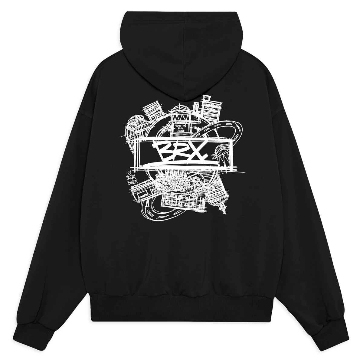 BRX x Nathan Bowen Black Hoody
