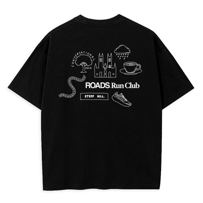Roads Lincoln Black Cotton Tshirt