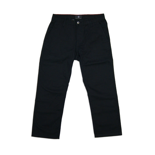 Black Straight Chinos