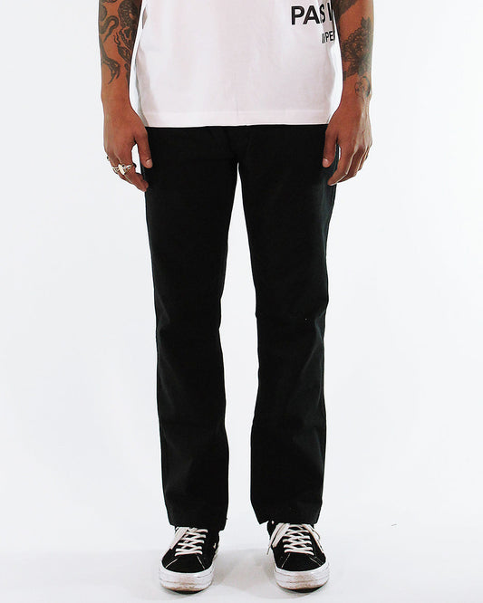 Black Straight Chinos