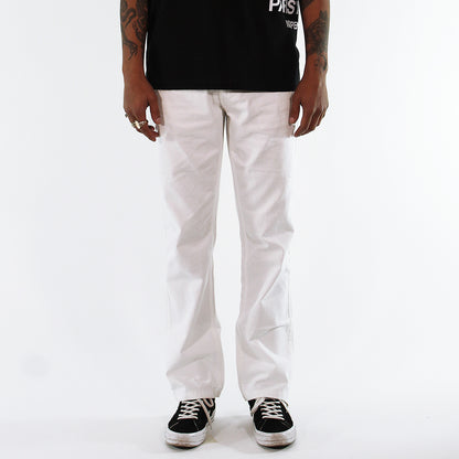 White Straight Chinos