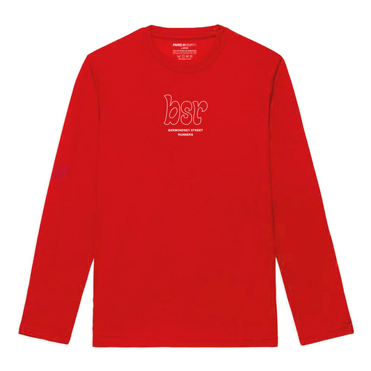 BSR Red Active Long Sleeve Tshirt